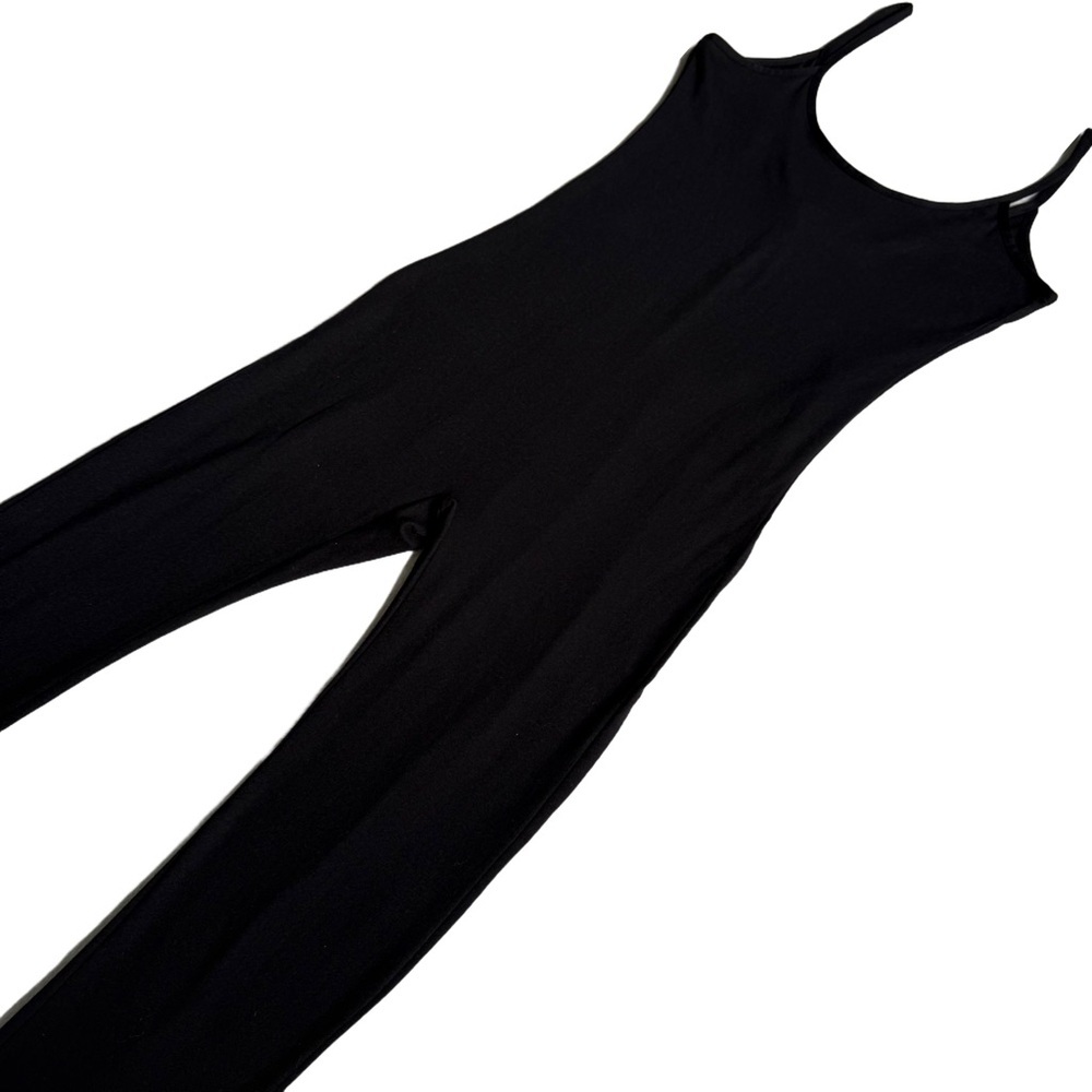 NWOT CAPELLA BLACK BODYCON CAMI JUMPSUIT / ONESIE WITH SCOOP NECK AND LOW BACK - Picture 5 of 10